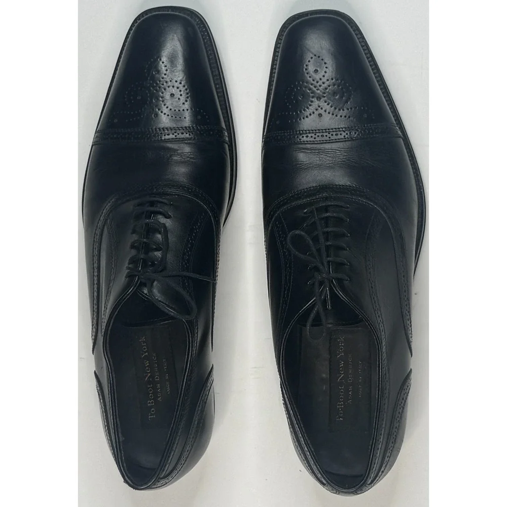 To Boot‎ Company 2848 Adam Derrick Made In Italy Black Oxfords Size 11.5